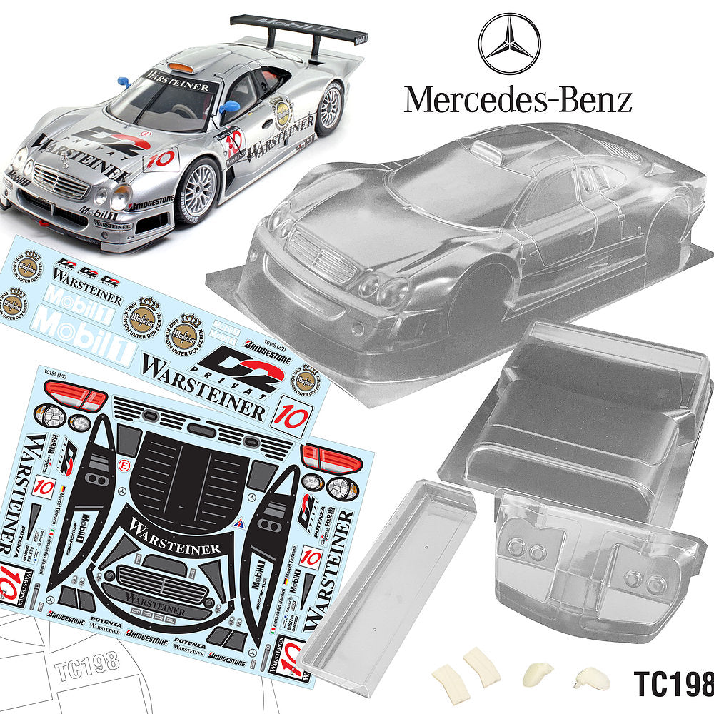 タミヤ 1/10RC メルセデス CLK-GTR オリギナルタイレ 塗装済ボディ