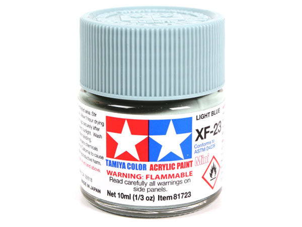 Tamiya XF-23 Light Blue Mini Acrylic Paint - 10ml 81723