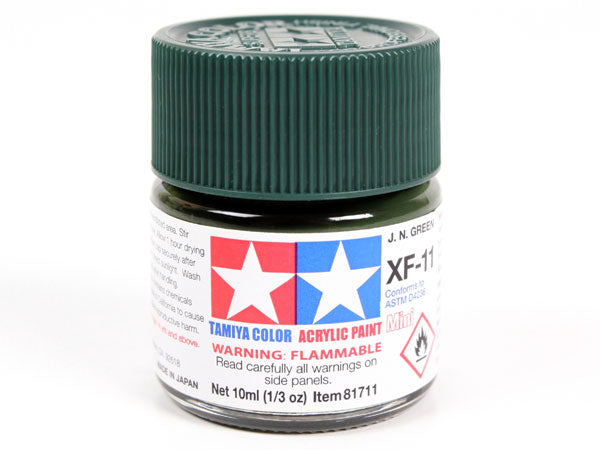 Tamiya XF-11 J.N. Green Mini Acrylic Paint - 10ml 81711