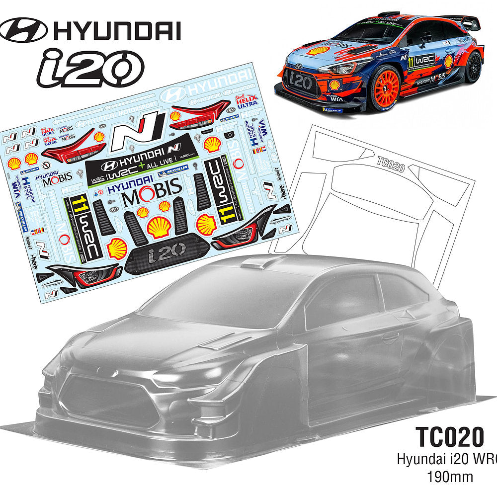 TC020 Controlfreax i20 WRC Body Shell