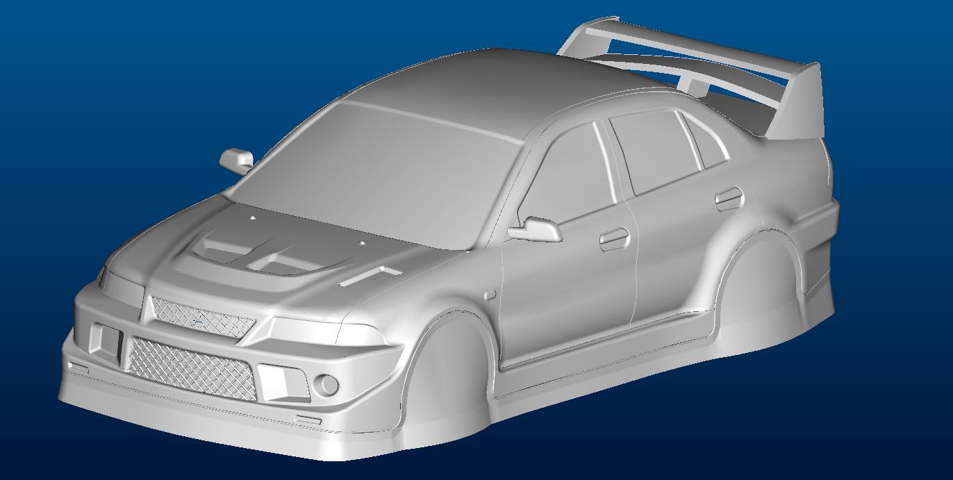Mitsubishi Evo TOMMI レーシングラジコン TC106 TOMMI Mitsubishi Lancer Evolution VI WRC 190mm Tamiya TT01
