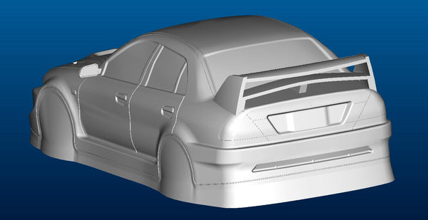 Mitsubishi Lancer Evolution VI WRC 3D Wing Kit
