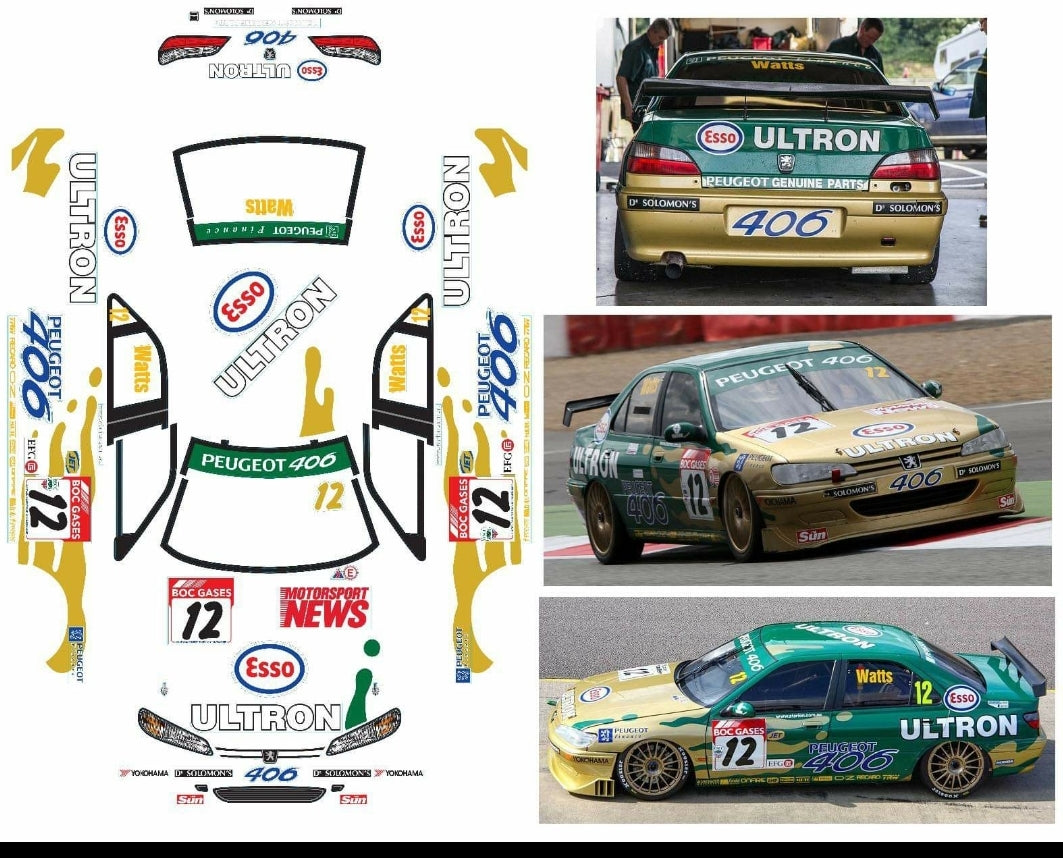 Minichamps 1:43 Jv Ommen N° 9 Peugeot 406 STW 1997 430971109 modèle