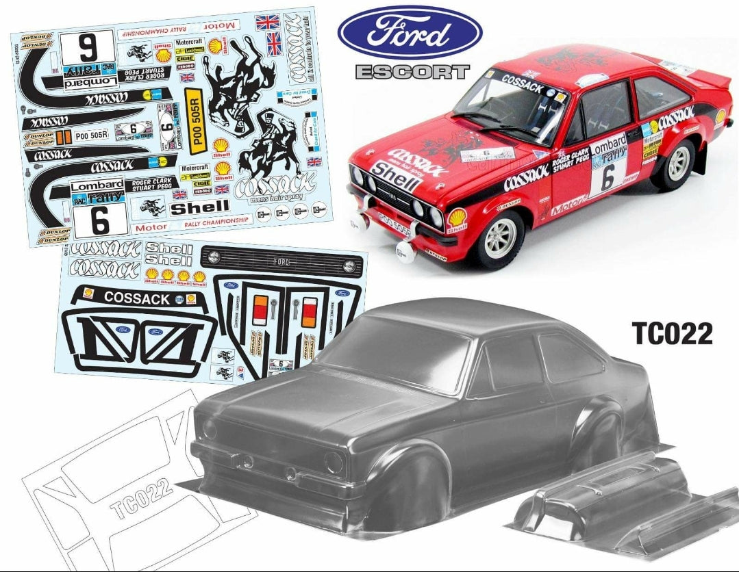 TC022 FORD ESCORT MK2 V2 COSSACK Tamiya TT01 TT02 190mm – L&L models