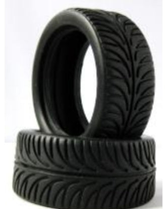 D007 Road Tire On-Road Grip Tyre Set 52mm X 26mm wheel Tamiya Kyosho HPI TYP2