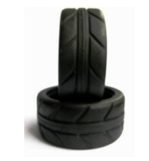 D019 Semi Slick Tire On-Road Grip Tyre Set 52mm X 26mm wheel Tamiya Kyosho HPI TYP2