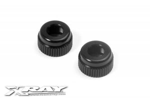 368140 XRAY Aluminum Lower Shock Body Cap (2)  [XR-368140]