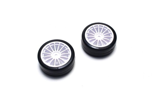 Drift Tire(Pre-glued/White/2pcs)FAZERVeX FAT302W