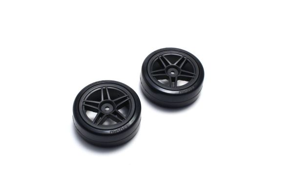 Drift Tire Rear (10Spoke/BK/24mm/2pcs) FAT304BK