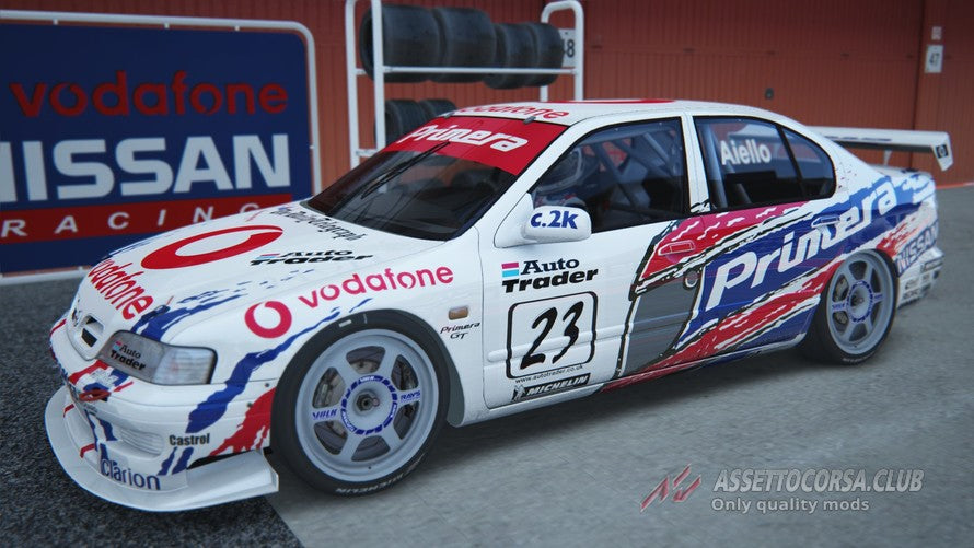 TC011 Nissan Primera Vodafone JTCC Body Set (190mm x 258mm) – L&L