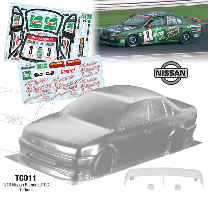 ホビーラジコン Tamiya CASTROL NISSAN PRIMERA JTCC 1/10 58147 - Tamiya model database - TamiyaBase.com