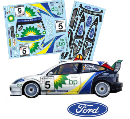 Ford Focus BP Decal Set Tamiya TT01 TT02 HPI Kyosho 58308 – L&L models