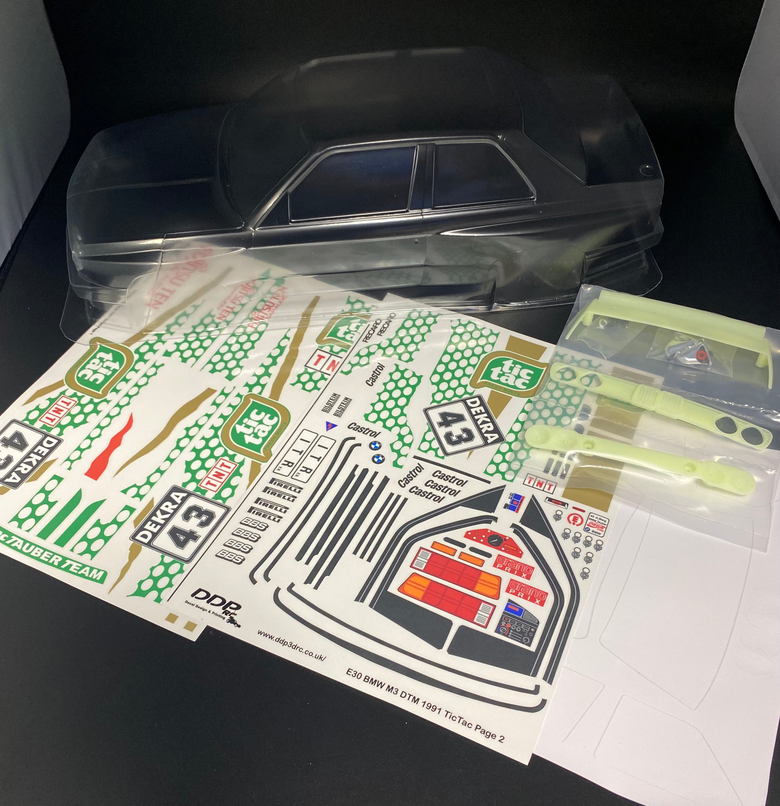 TC030 BMW E30 “Tic Tac” Body Shell (190mm x 258mm) – L&L models