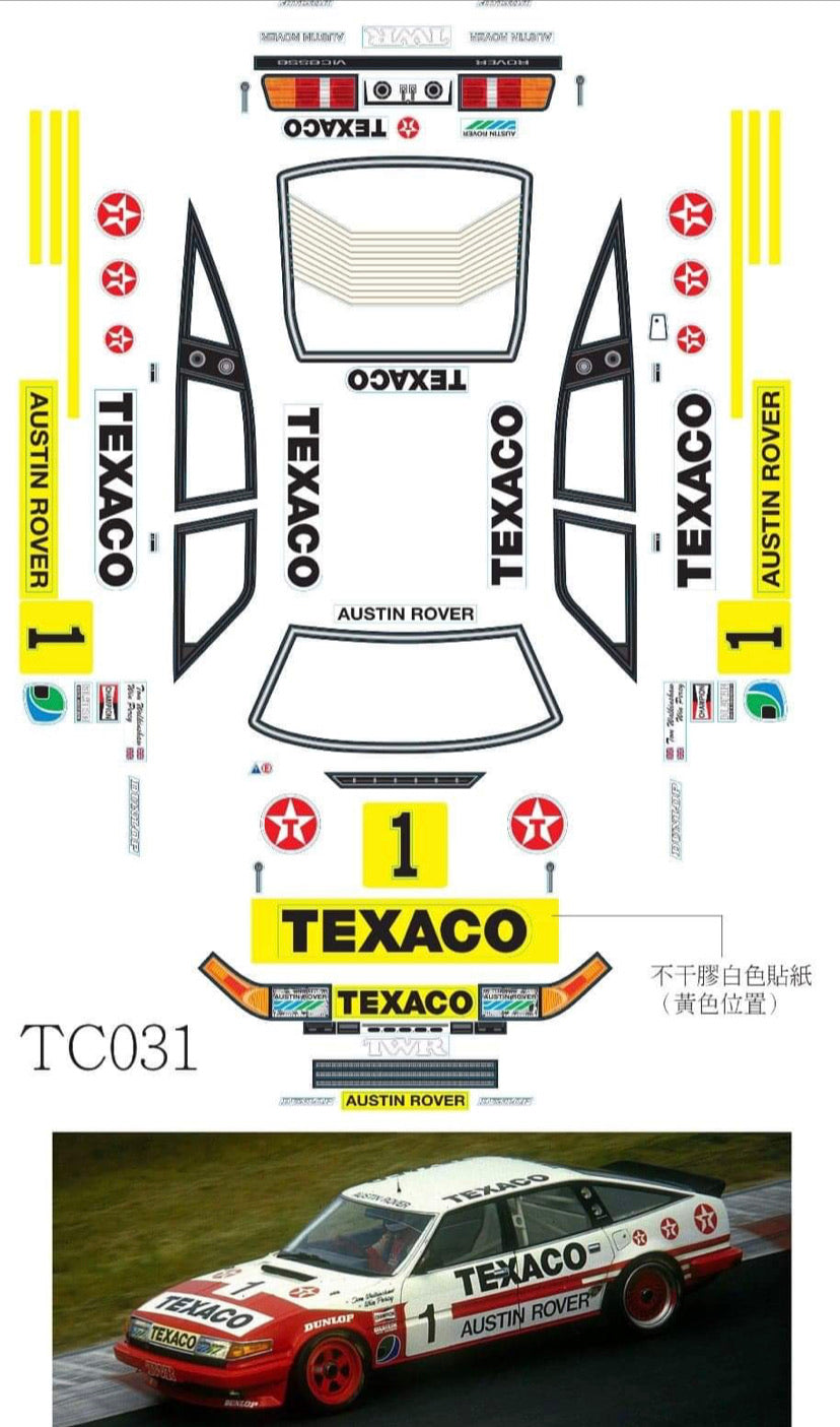 Rover SD1 190mm x 257mm With Decals Tamiya TT01 TT02