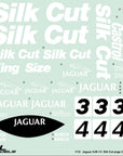 Jaguar XJR 14 Decal Set Silk Cut Yokomo Tamiya Group C