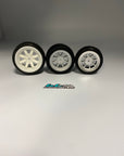 L&L CUP RACER'S Slick Tyres (Soft) Scale For Mk1 Mk2 Escort, Talbot Sunbeam Set Of 4