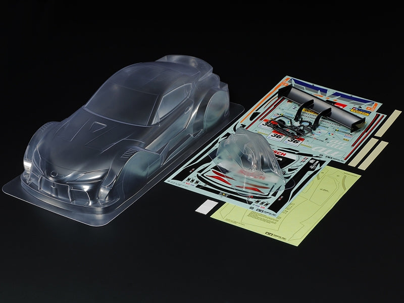 Tamiya TOMs GR Supra Body 51678 TT01 TT02 HPI Kyosho 190mm x 257mm