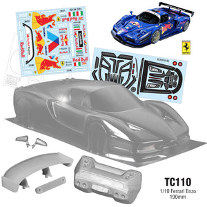 TC110 Ferrari Enzo, 190mm Tamiya TT01 TT02 HPI