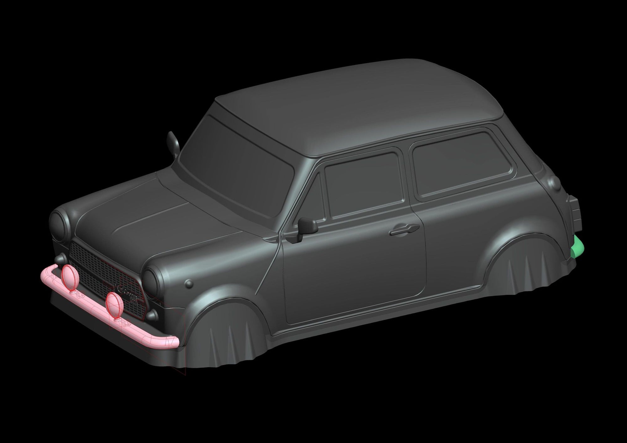 TC130 Rover Mini Cooper 1300 Body Set (190mm x 258mm) – L&L models