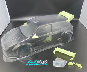 Ford Focus WRC 3D Wing And Mirror Kit Tamiya 58241 TT01 TT02 XV01