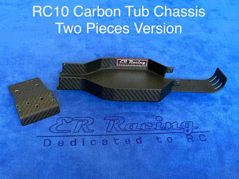 RC 10 Two Piece Monocoque Plane Weave Carbon Chassis