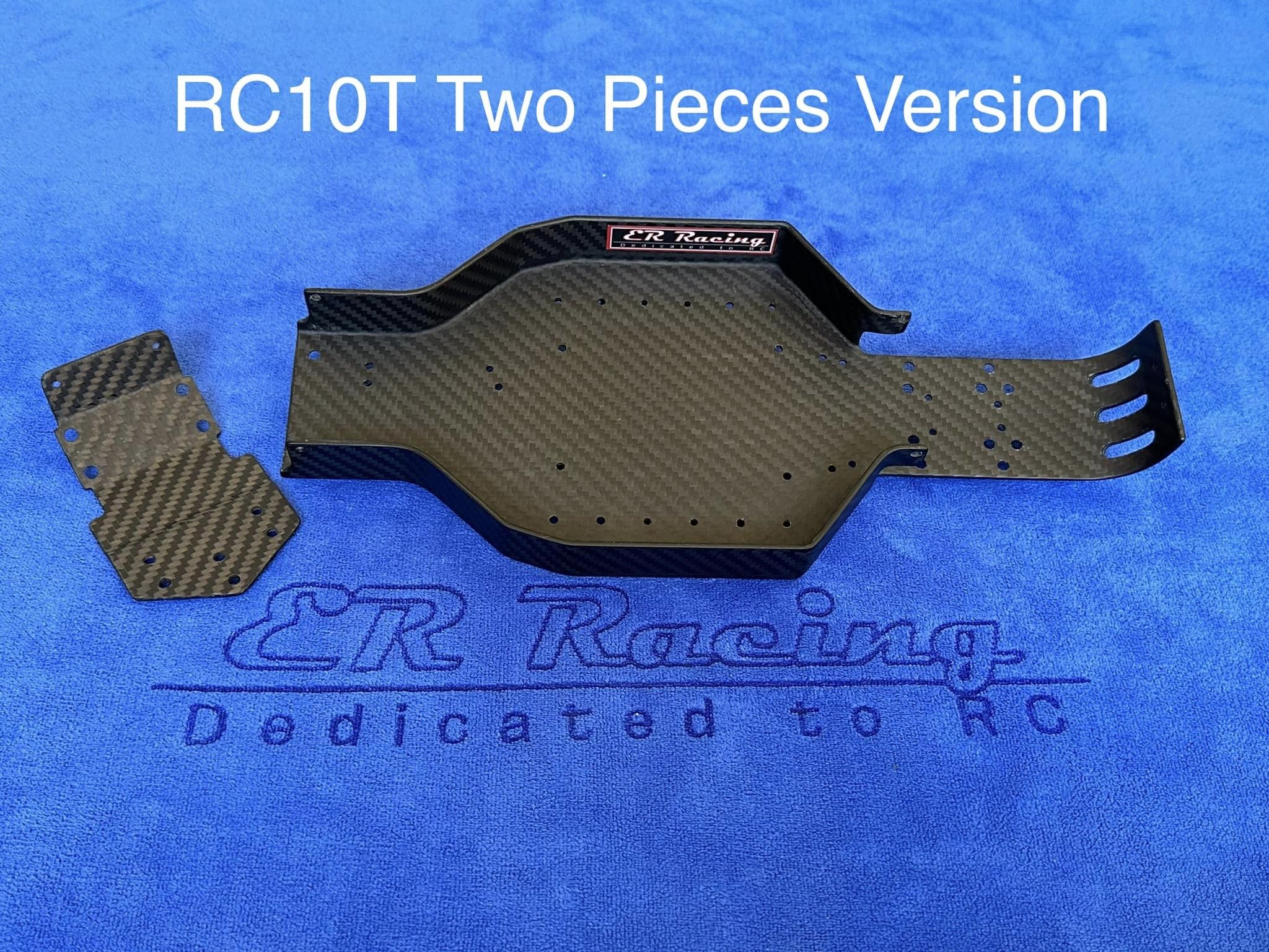 RC 10T (Truck) Two Piece Monocoque Plane Weave Carbon Chassis
