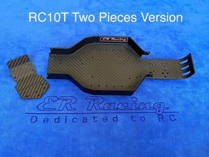 RC 10T (Truck) Two Piece Monocoque Plane Weave Carbon Chassis