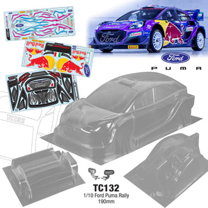 Ford Puma M Sport Decal WRC 2022 Bodyshell Kit HPI Tamiya TT01 TT02 XV02