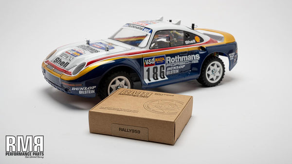 Porsche 959 Rally wheels 42mm - 3D printed - RESIN - Set of 4.
