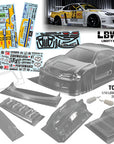 TC215 1/10 LBWK Nissan S15, Drift MST HPI Kyosho 200mm x 257mm