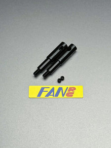 FR-0060.2 Long front axles, steel, 5-40 thread RC 10 10T
