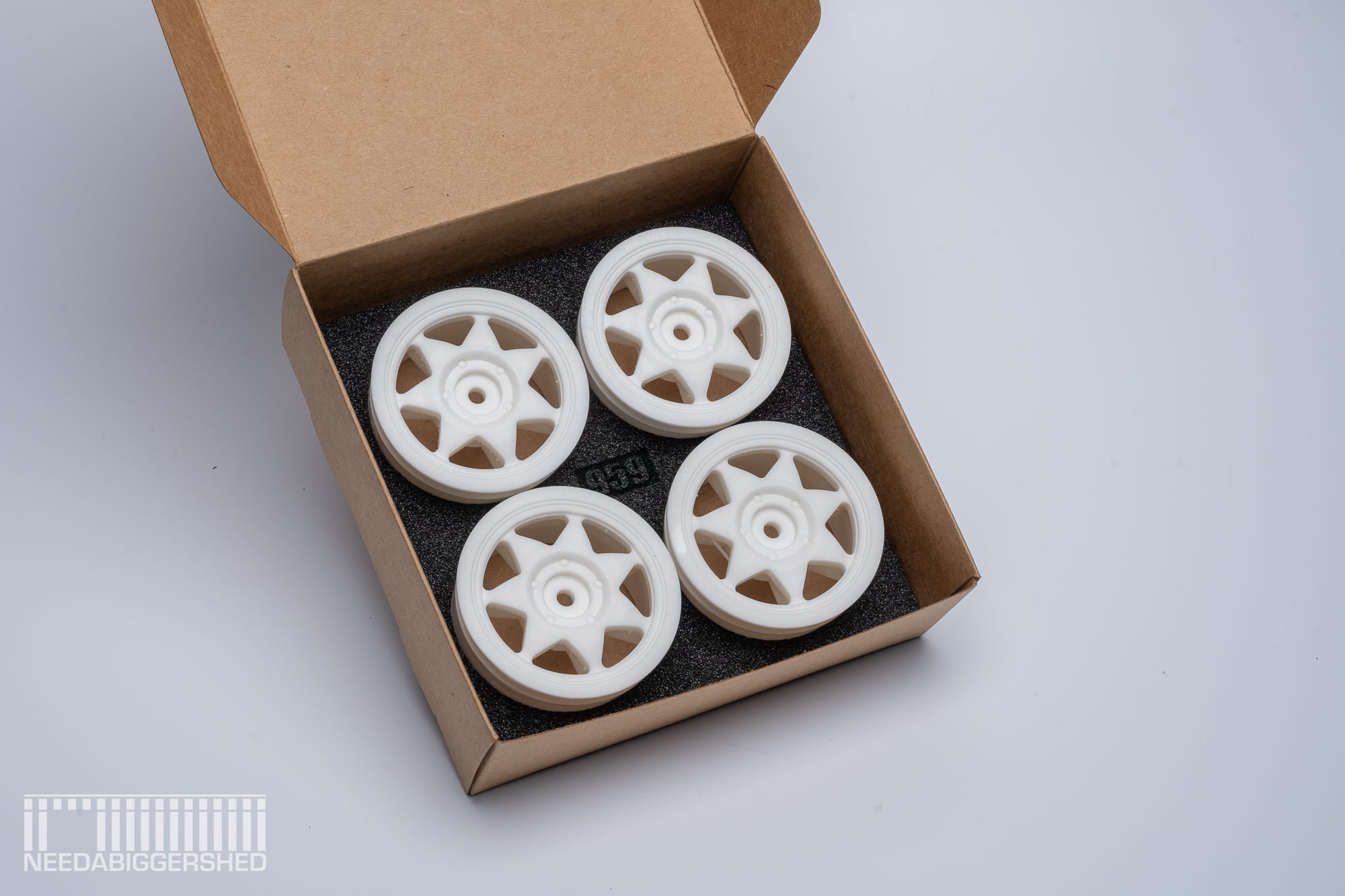 Porsche 959 Rally wheels 42mm - 3D printed - RESIN - Set of 4. PRE ORDER