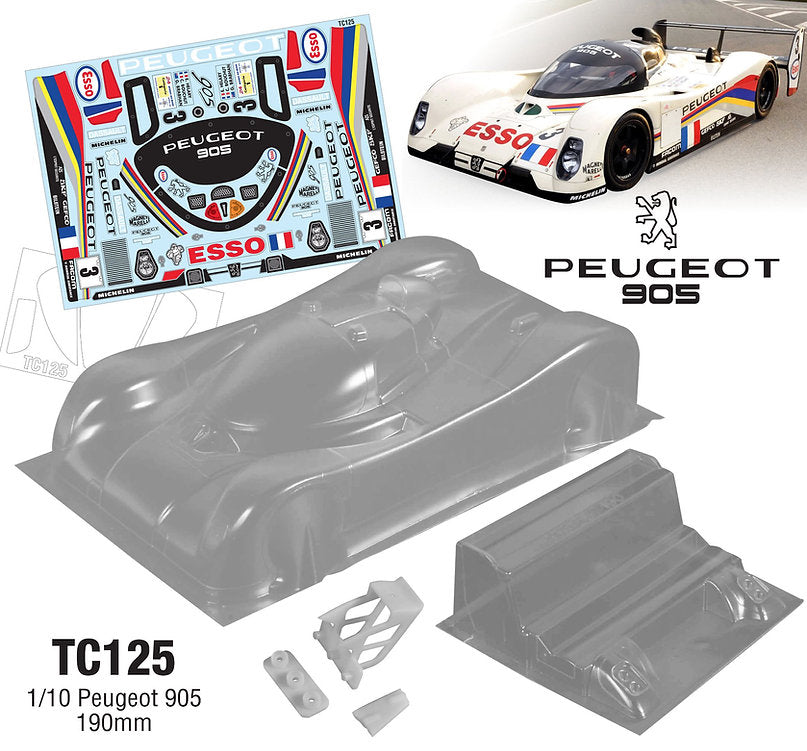 TC125 1/10 Peugeot 905, 190mm