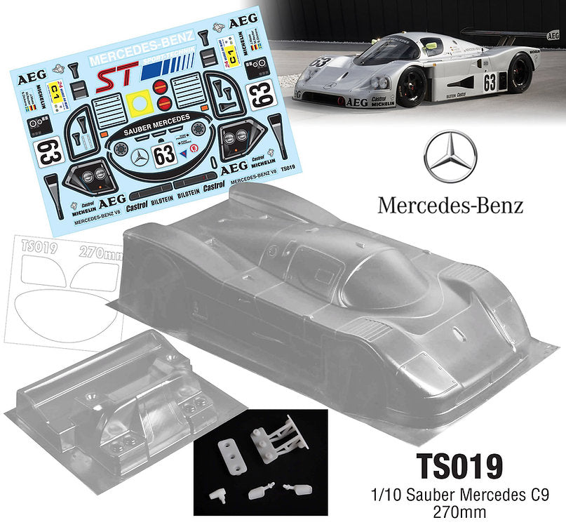 TS019 1/10 Sauber Mercedes C9 For Tamiya 47484 Group C