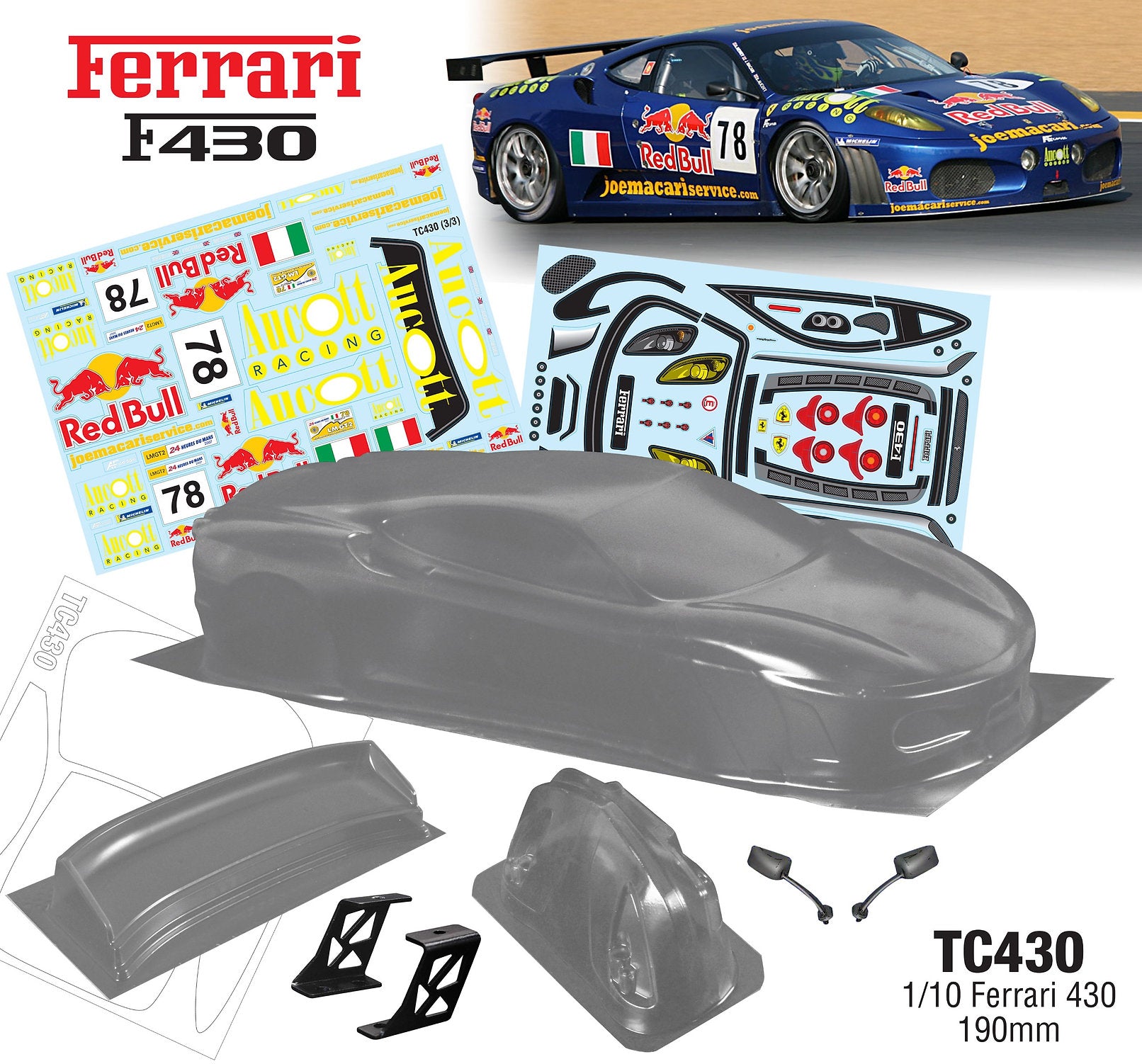 1/10 Ferrari 430 (190mm) – L&L models