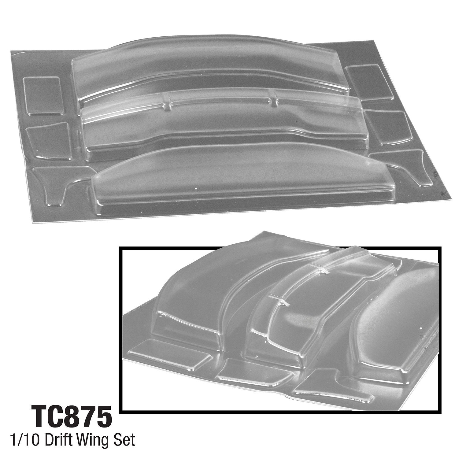 TC875 1/10 Drift Wing Set Tamiya MST HPI 200mm