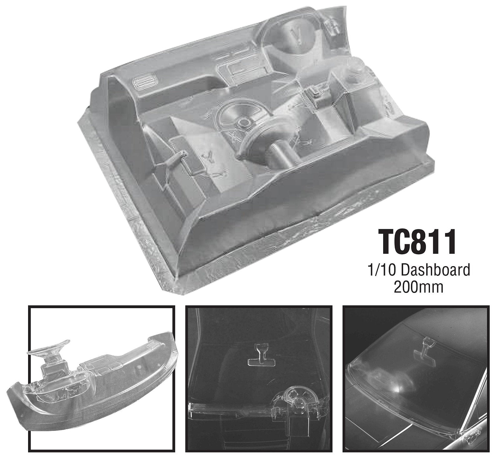 TC811 1/10 Dashboard, 200mm – L&L models