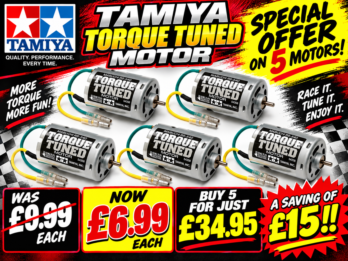 Tamiya Torque Tuned Motor RS-540 – Pack of 5 – Special Offer