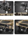 CaDA 1:8 Humvee - 3935 pcs C61036W