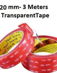 3M Tape Heavy Duty VHB Double Sided Tape Pads Strong Sticky Tape Clear Roll