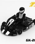Team Saxo Racing GK-200 - Go-Kart - 1:8 2WD Kart Kit - with ESC, Motor and Servo RED, BLUE, BLACK