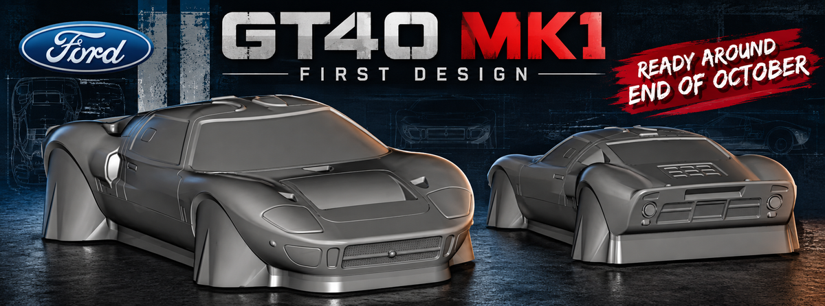 Ford GT40 190x257mm Tamiya, HPI, Drift,