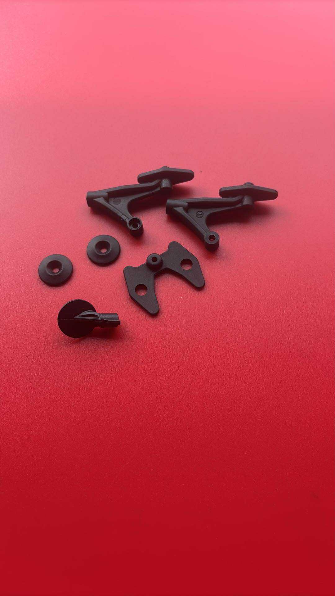 B-Five Rear Body Post &amp; Wing Mounts Black Will Fit RC10B5