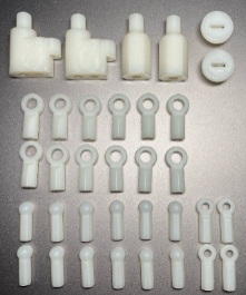 Plastic Set For Yokomo Dogfighter White FZ-002