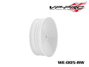 WE-005-RW WE-005-RW 1/10 Carpet Tire Front Rim (White ) 2WD