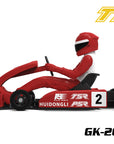 Team Saxo Racing GK-200 - Go-Kart - 1:8 2WD Kart Kit - with ESC, Motor and Servo RED, BLUE, BLACK