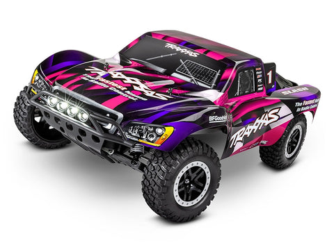Traxxas Slash RTR 2WD Brushed with Battery and Charger - Pink with LED TRX58034-61-PINK