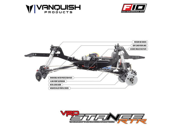 Vanquish VRD Stance RTR - Green  VPS09009A