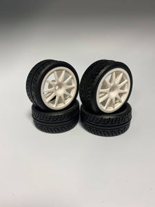 D030 Road Tire On-Road Grip Tyre Set 52mm X 26mm wheel Tamiya Kyosho HPI TYP2