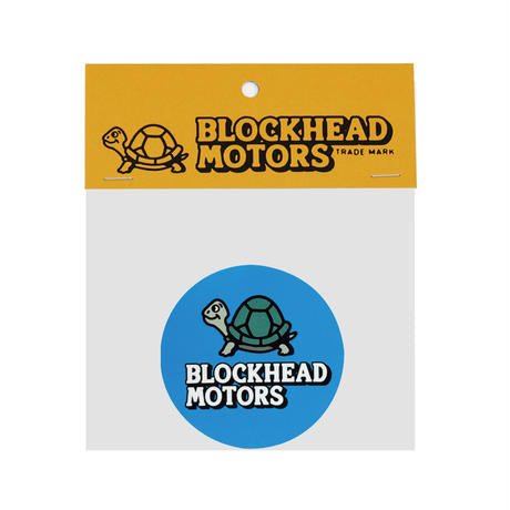 Round sticker / blue BLOCKHEAD MOTORS 1/32 decal Tamiya